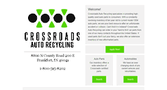 Desktop Screenshot of crossroadsautorecycling.com